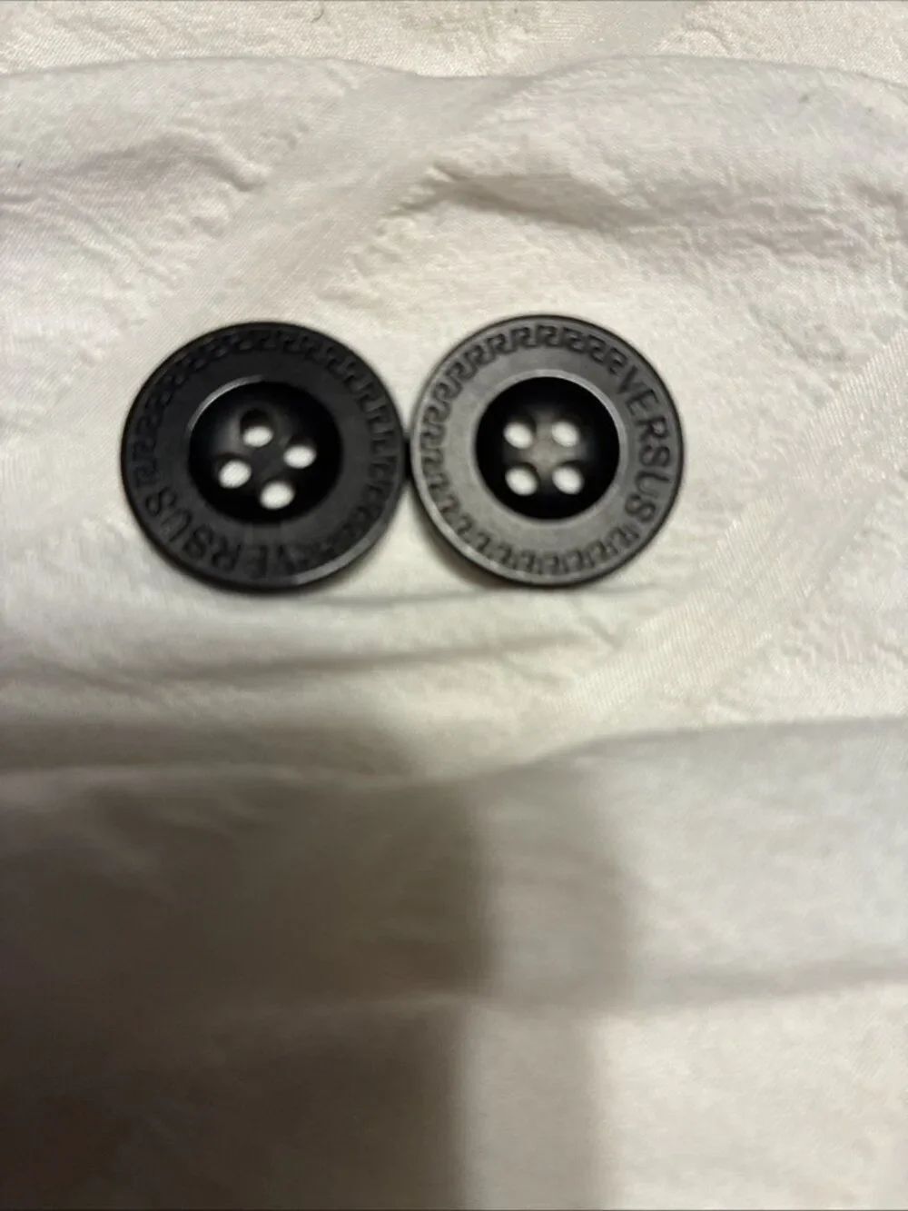 Versace Versus Authentic Solid Black Small 2 Buttons